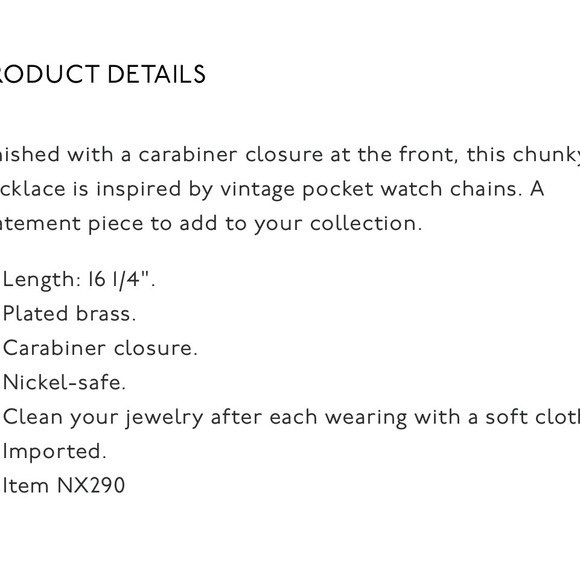 Madewell Gold Link Necklace - Picture 5 of 5